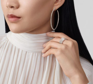 [Vintora]Five-row diamond ring