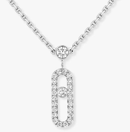 [Vintora]MS Double-Circle Full-Diamond Necklace