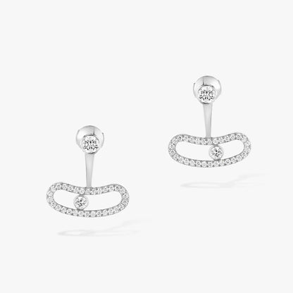 [Vintora]MOVE UNO SILVER DIAMOND EARRINGS