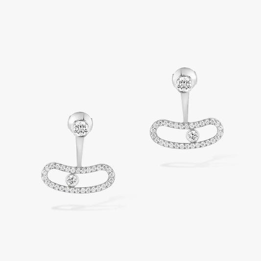 [Vintora]MOVE UNO SILVER DIAMOND EARRINGS