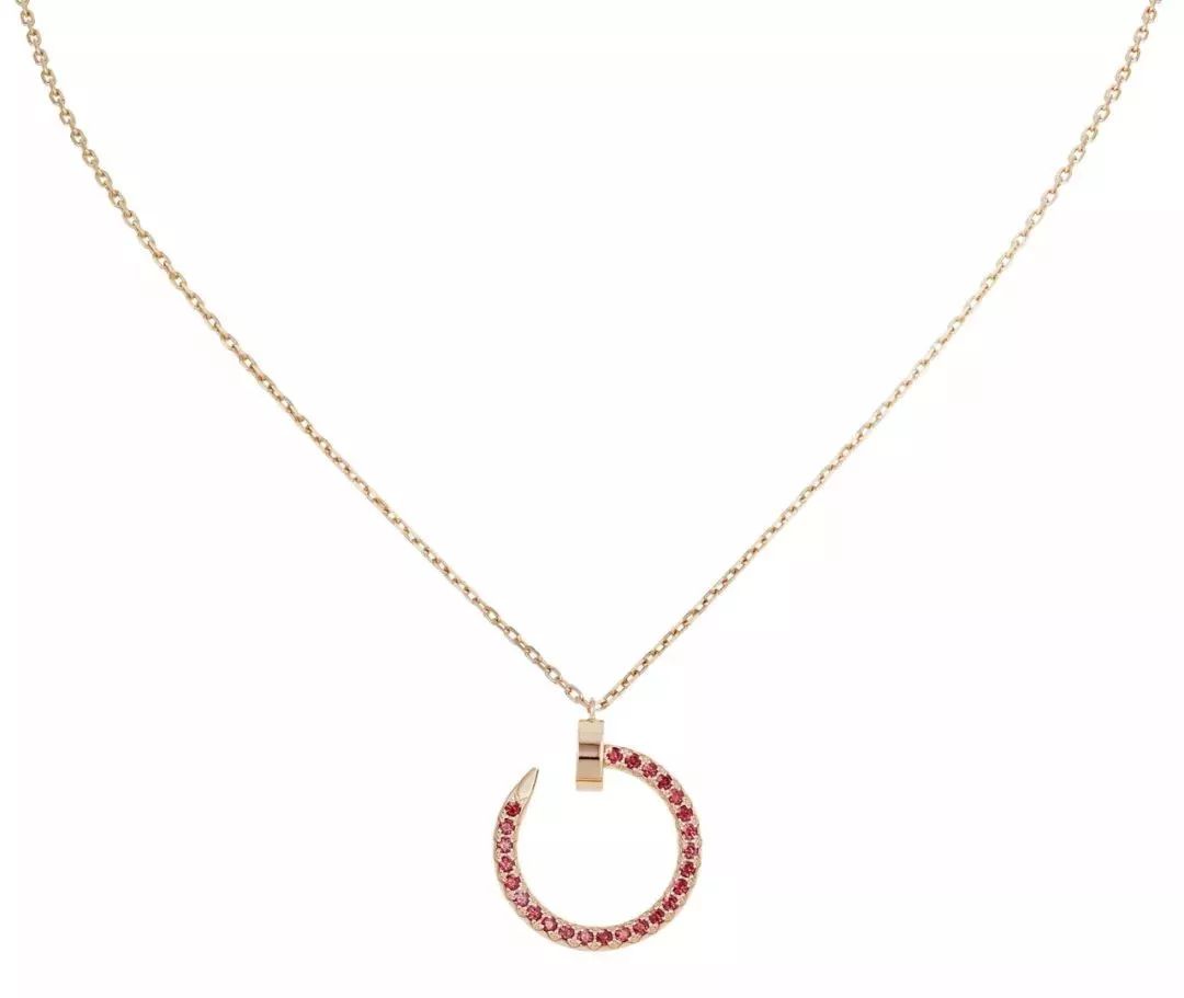 [Vintora]JUSTE NECKLACE GOLD RED DIAMONDS
