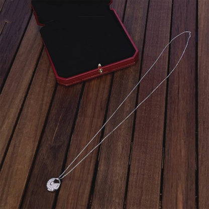 [Vintora]AMULETTE SILVER FULL DIAMOND NECKLACE