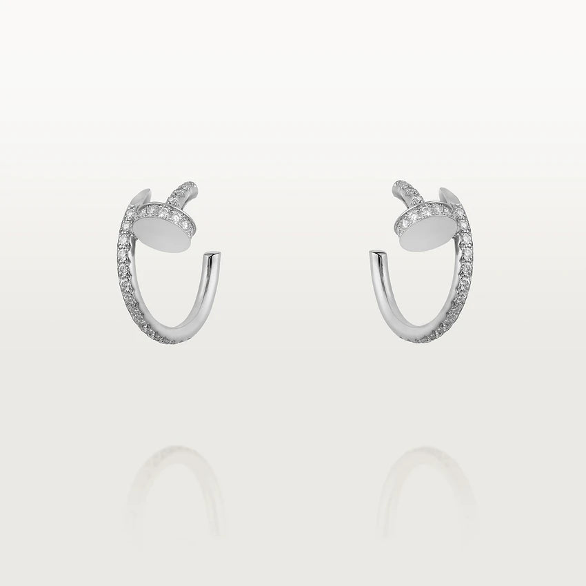 [Vintora]JUSTE EARRINGS 12.75MM SILVER DIAMOND