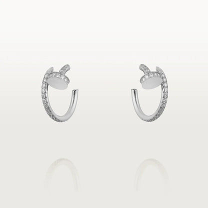 [Vintora]JUSTE EARRINGS 12.75MM SILVER DIAMOND