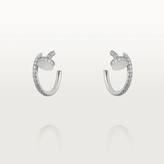 [Vintora]JUSTE EARRINGS 12.75MM SILVER DIAMOND