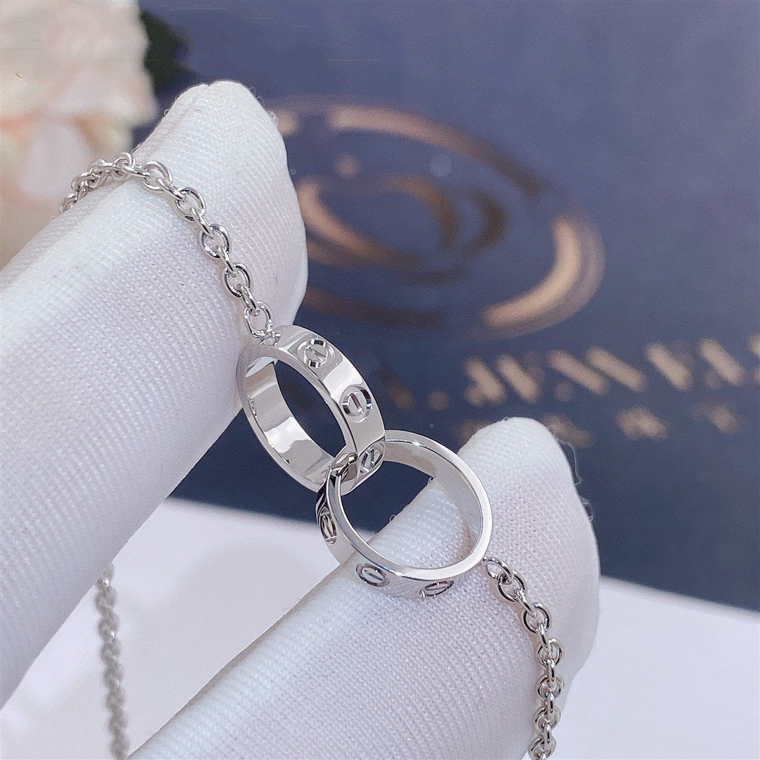 [Vintora]LOVE BRACELET DOUBLE RING
