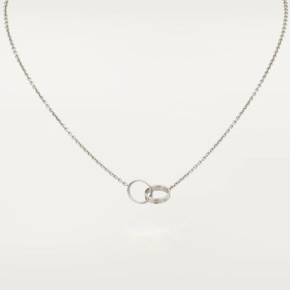 [Vintora]LOVE NECKLACE PINK GOLD AND SILVER