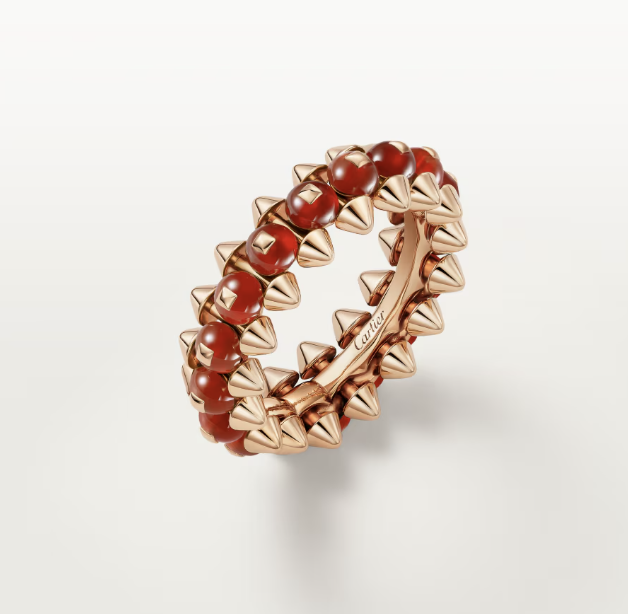 [Vintora]CLASH ELEGANT ROSE GOLD RING FEATURING NATURAL AGATE