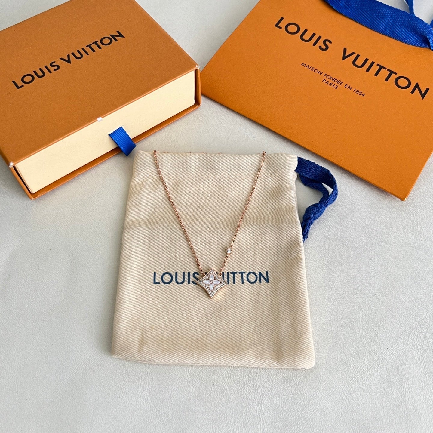 [Vintora]ROSE GOLD DIAMOND NECKLACE