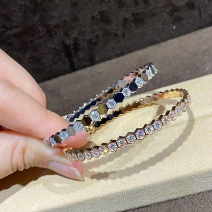 [Vintora]BEE LOVE GOLD BRACELET FULL DIAMOND