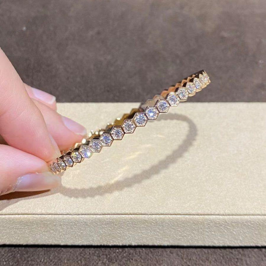 [Vintora]BEE LOVE GOLD BRACELET FULL DIAMOND
