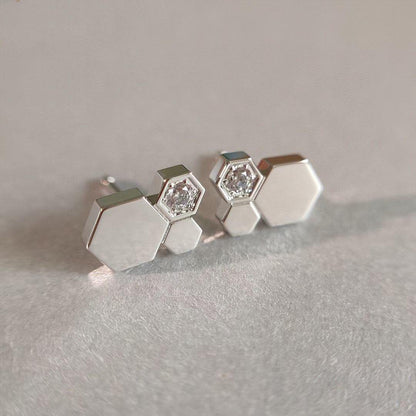 [Vintora]BEE LOVE SILVER DIAMOND EARRINGS