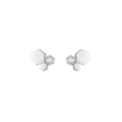 [Vintora]BEE LOVE SILVER DIAMOND EARRINGS