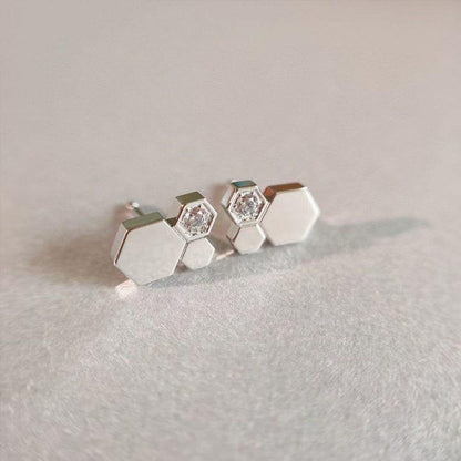 [Vintora]BEE LOVE SILVER DIAMOND EARRINGS