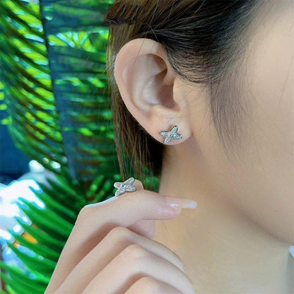 [Vintora]JEUX DE SILVER DIAMOND EARRINGS