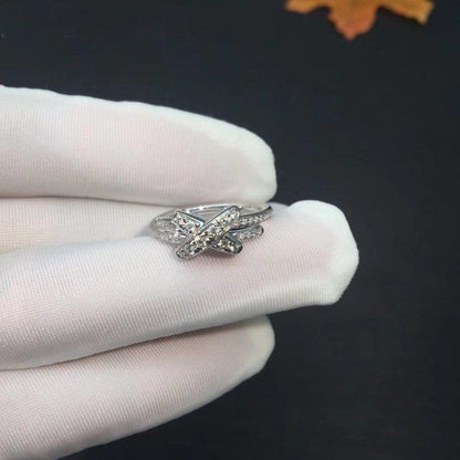 [Vintora]JEUX DE SILVER DIAMOND RING