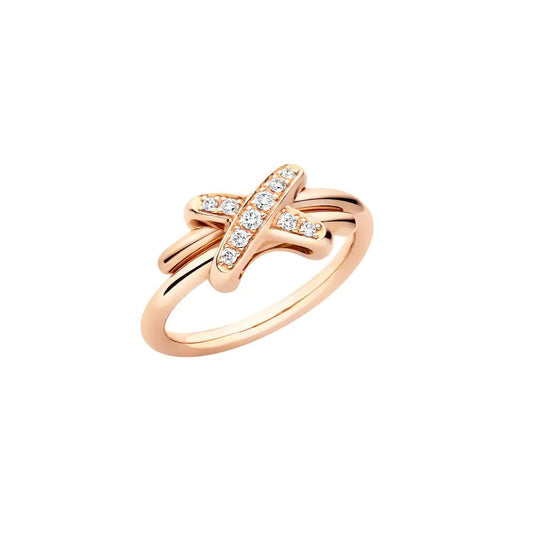 [Vintora]JEUX DE PINK GOLD DIAMOND RING
