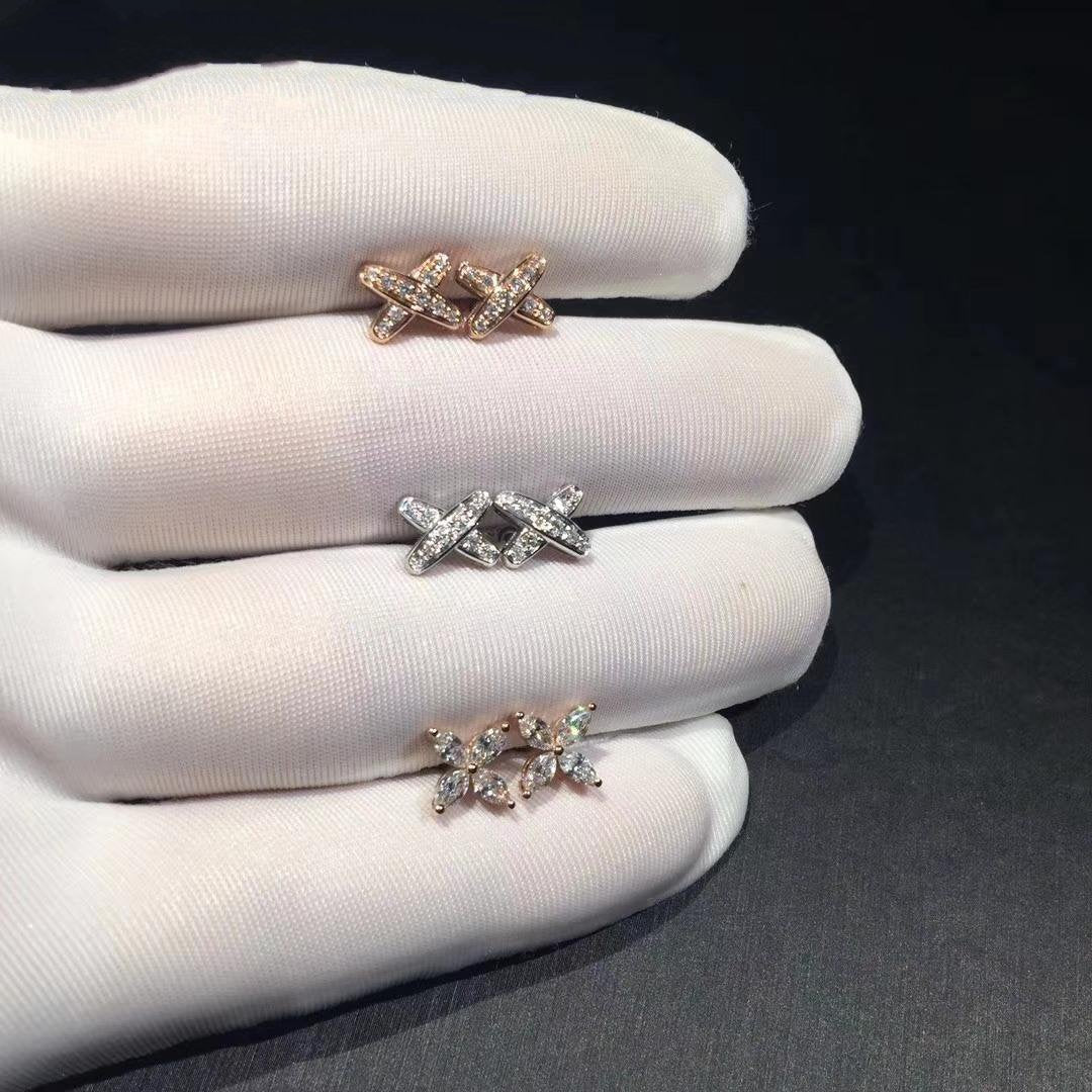 [Vintora]JEUX DE DIAMOND EARRINGS