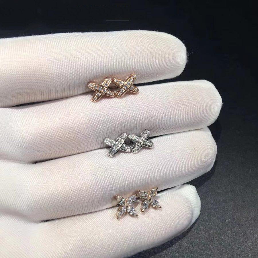[Vintora]JEUX DE DIAMOND EARRINGS