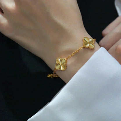 [Vintora] CLOVER 5 MOTIF LASER BRACELET COLLECTION