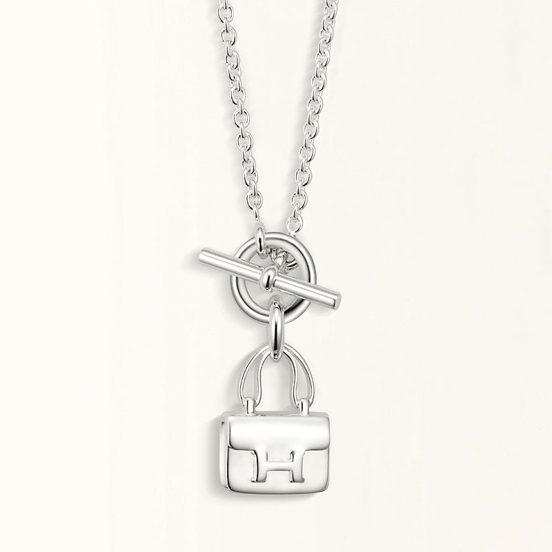 [Vintora]POP H PEDANT SILVER NECKLACE
