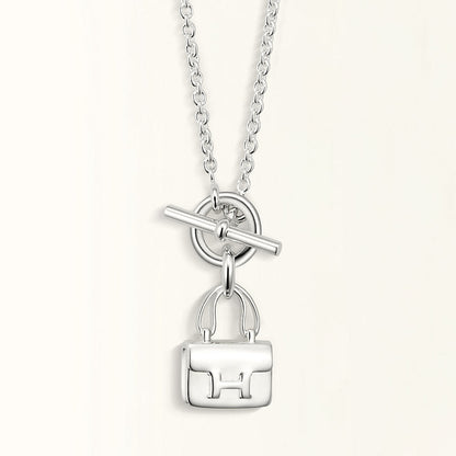 [Vintora]POP H PEDANT SILVER NECKLACE