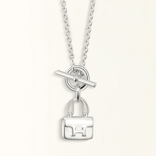 [Vintora]POP H PEDANT SILVER NECKLACE