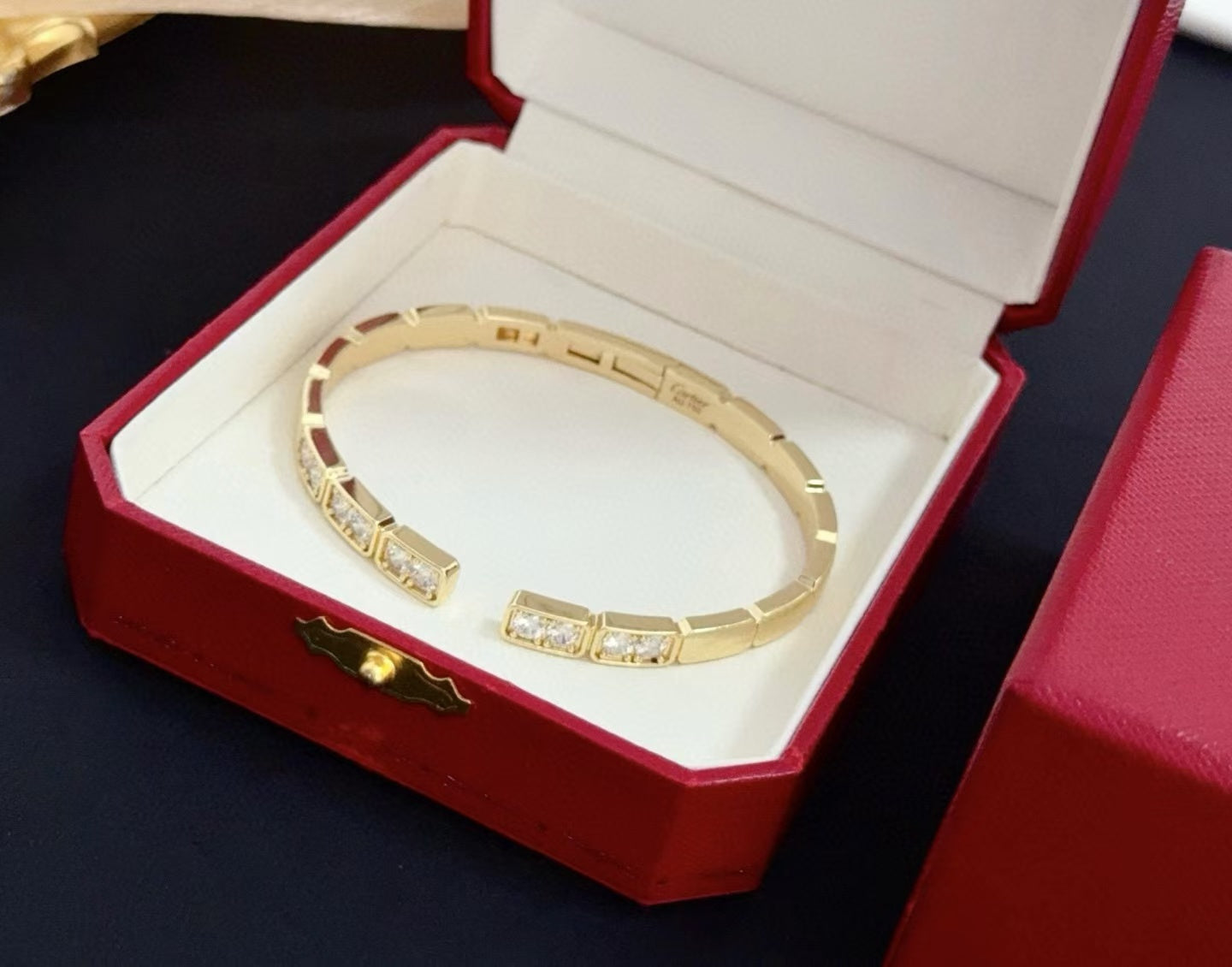 [Vintora jewelrys]LOVE DIAMOND OPEN  BRACELET