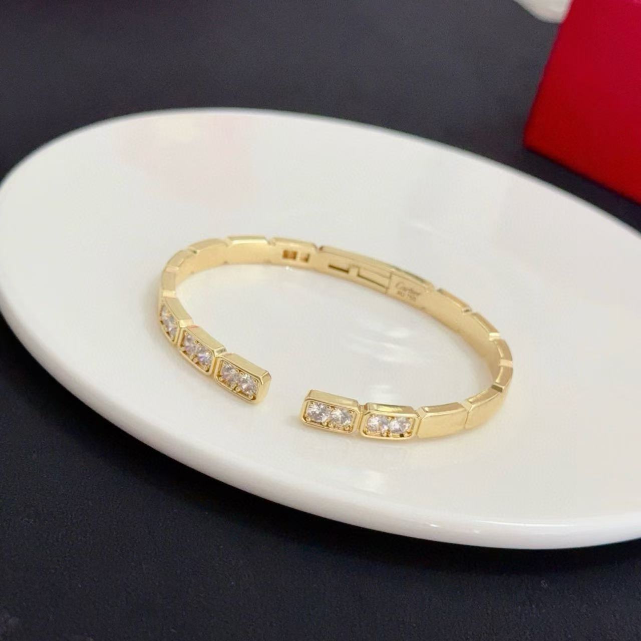 [Vintora jewelrys]LOVE DIAMOND OPEN  BRACELET