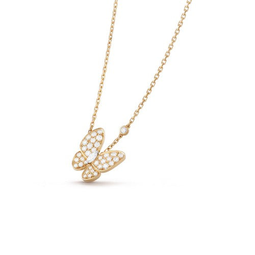 [Vintora]BUTTERFLY DIAMOND NECKLACE