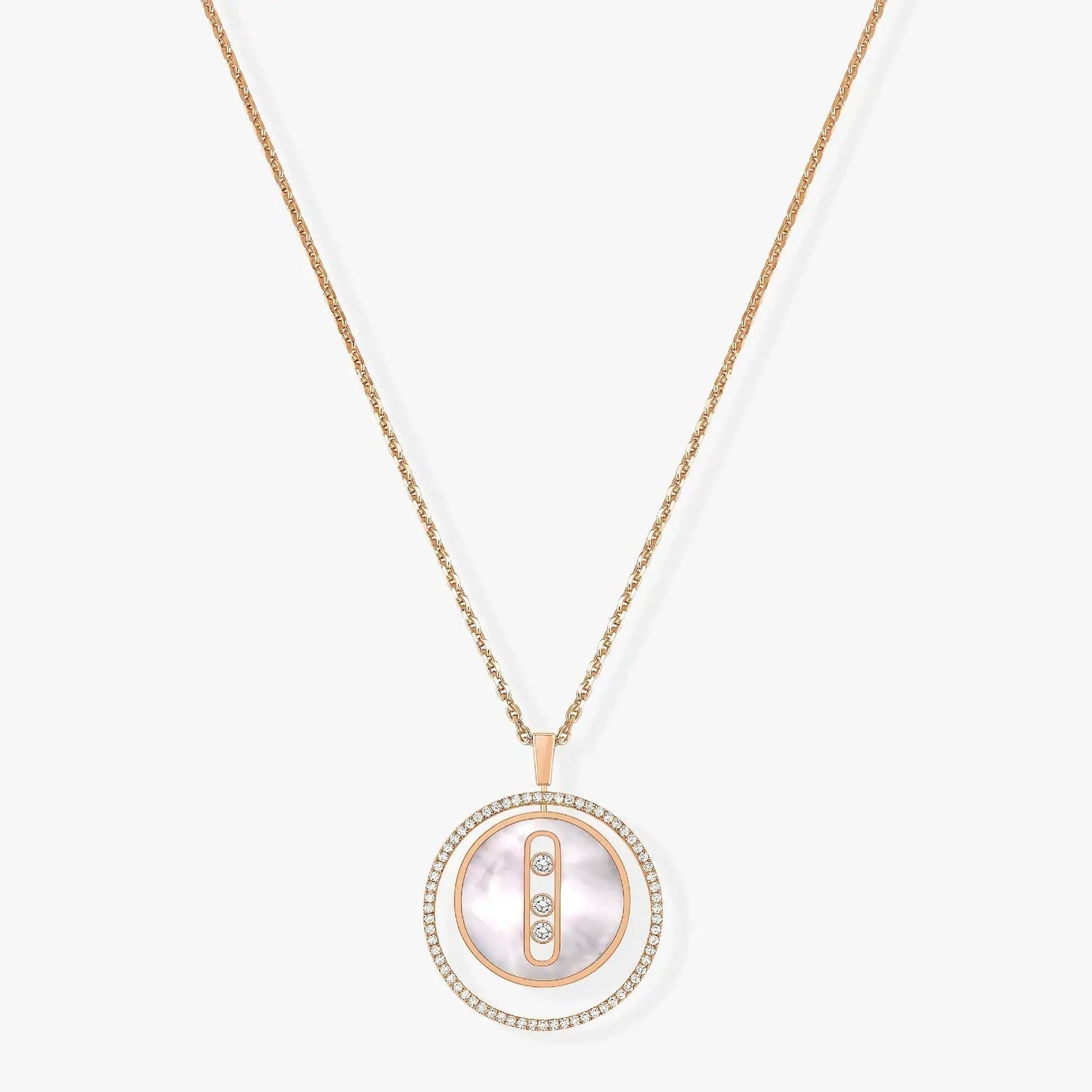 [Vintora]Demo MOVE MM NACRE BLANCHE DIAMOND NECKLACE