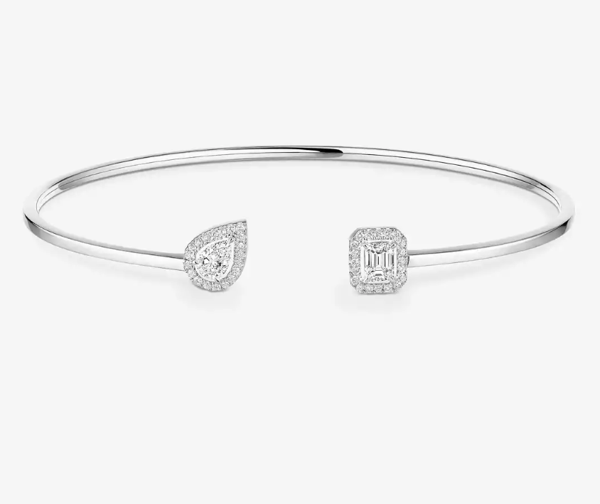 [Vintora]M Delicate Double-Diamond Bracelet