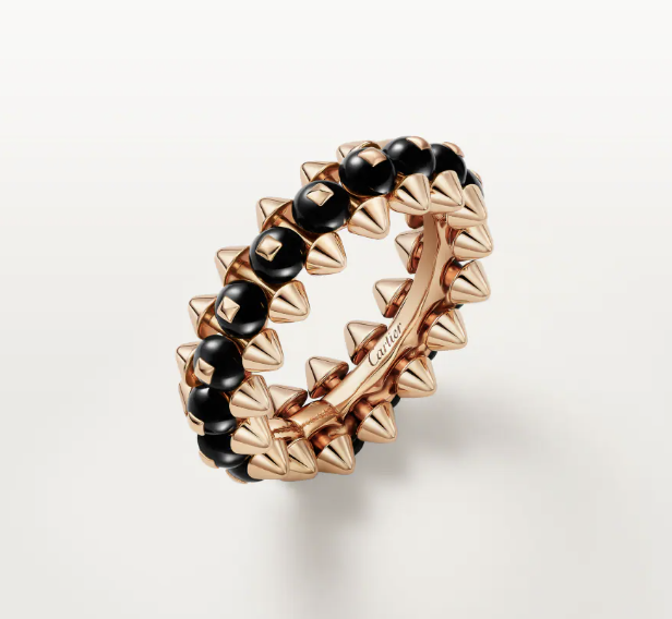 [Vintora]CLASH ELEGANT ROSE GOLD RING FEATURING NATURAL AGATE