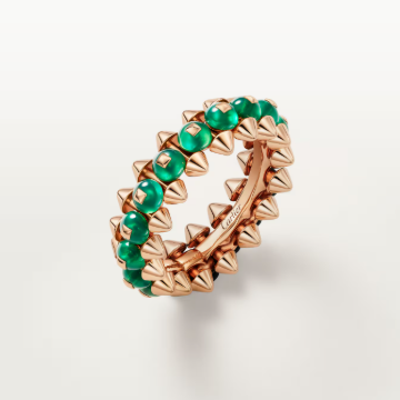 [Vintora]CLASH ELEGANT ROSE GOLD RING FEATURING NATURAL AGATE