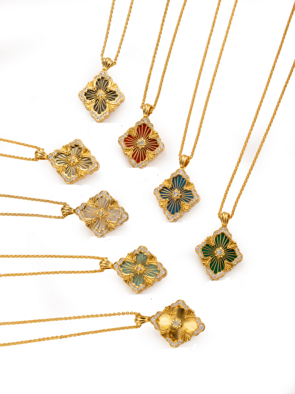 [Vintora] B.C.L BIG SIZE  ENAMEL NECKLACE£¨Various colors£©