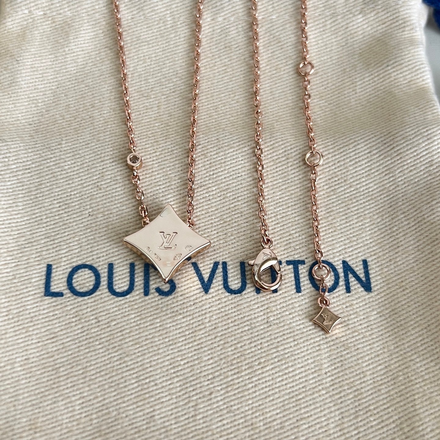 [Vintora]ROSE GOLD DIAMOND NECKLACE