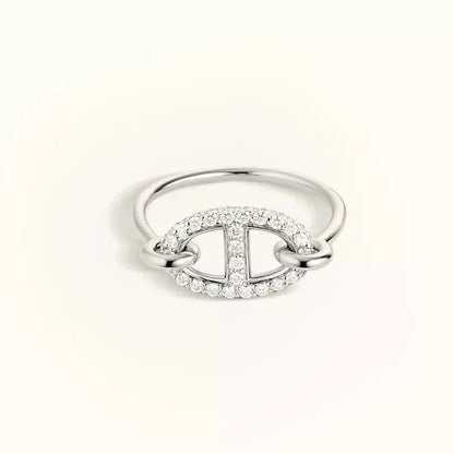 [Vintora]RONDE SMALL SILVER DIAMOND RING