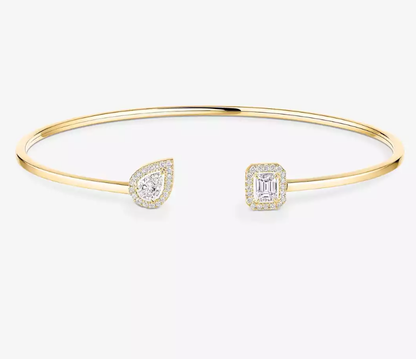 [Vintora]M Delicate Double-Diamond Bracelet
