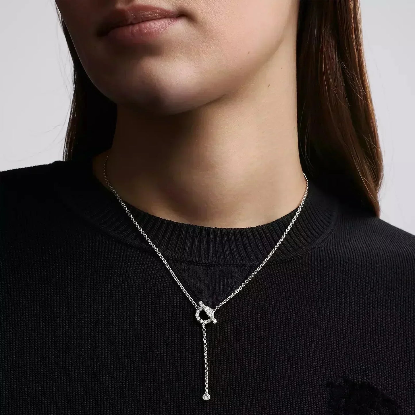 [Vintora]FINESSE SILVER DIAMOND NECKLACE