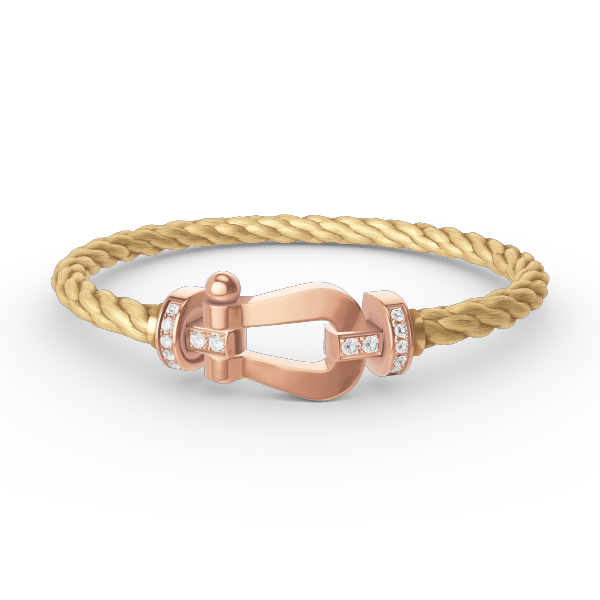 [Vintora]FORCE LARGE HORSESHOE HALF DIAMOND BRACELET Vintora GOLD