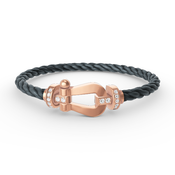 [Vintora]FORCE LARGE HORSESHOE HALF DIAMOND BRACELET Vintora GOLD