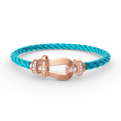 [Vintora]FORCE LARGE HORSESHOE HALF DIAMOND BRACELET Vintora GOLD