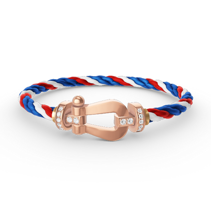 [Vintora]FORCE LARGE HORSESHOE HALF DIAMOND BRACELET Vintora GOLD