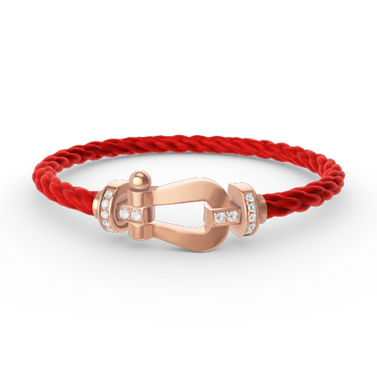 [Vintora]FORCE LARGE HORSESHOE HALF DIAMOND BRACELET Vintora GOLD