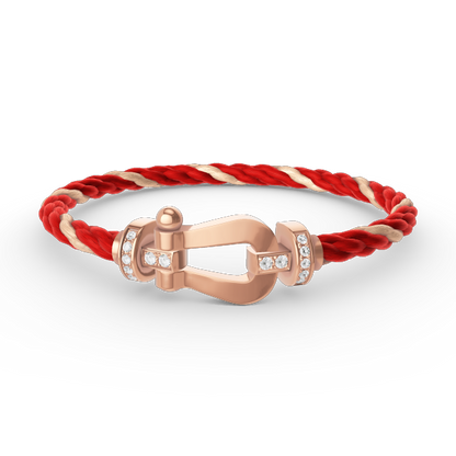 [Vintora]FORCE LARGE HORSESHOE HALF DIAMOND BRACELET Vintora GOLD