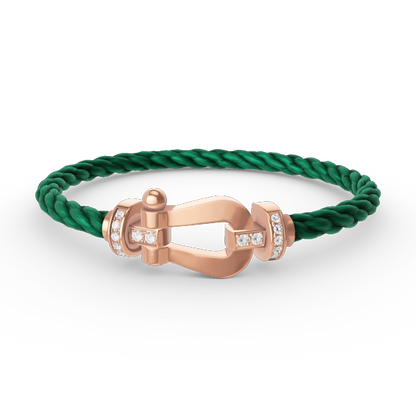 [Vintora]FORCE LARGE HORSESHOE HALF DIAMOND BRACELET Vintora GOLD