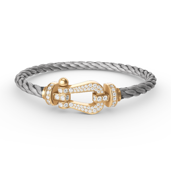 [Vintora]FORCE LARGE HORSESHOE FULL DIAMOND BRACELET GOLD