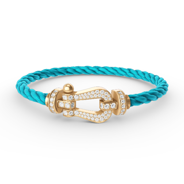 [Vintora]FORCE LARGE HORSESHOE FULL DIAMOND BRACELET GOLD