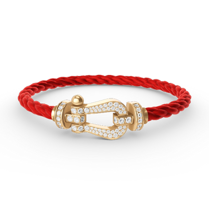 [Vintora]FORCE LARGE HORSESHOE FULL DIAMOND BRACELET GOLD