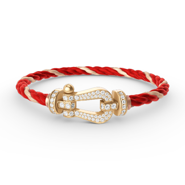 [Vintora]FORCE LARGE HORSESHOE FULL DIAMOND BRACELET GOLD